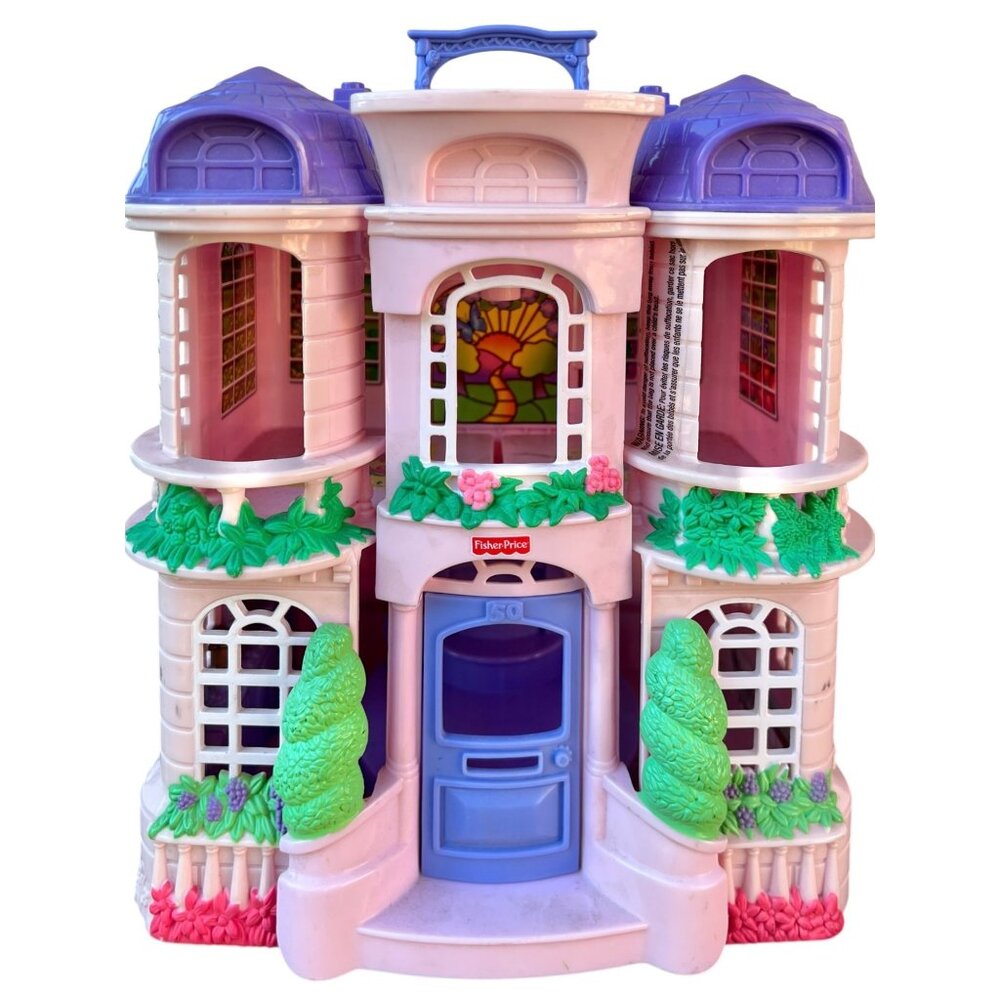 Fisher Price Sweet Treats Townhouse Dollhouse Mansion Dad Little Sister Bed - Picture 6 of 16